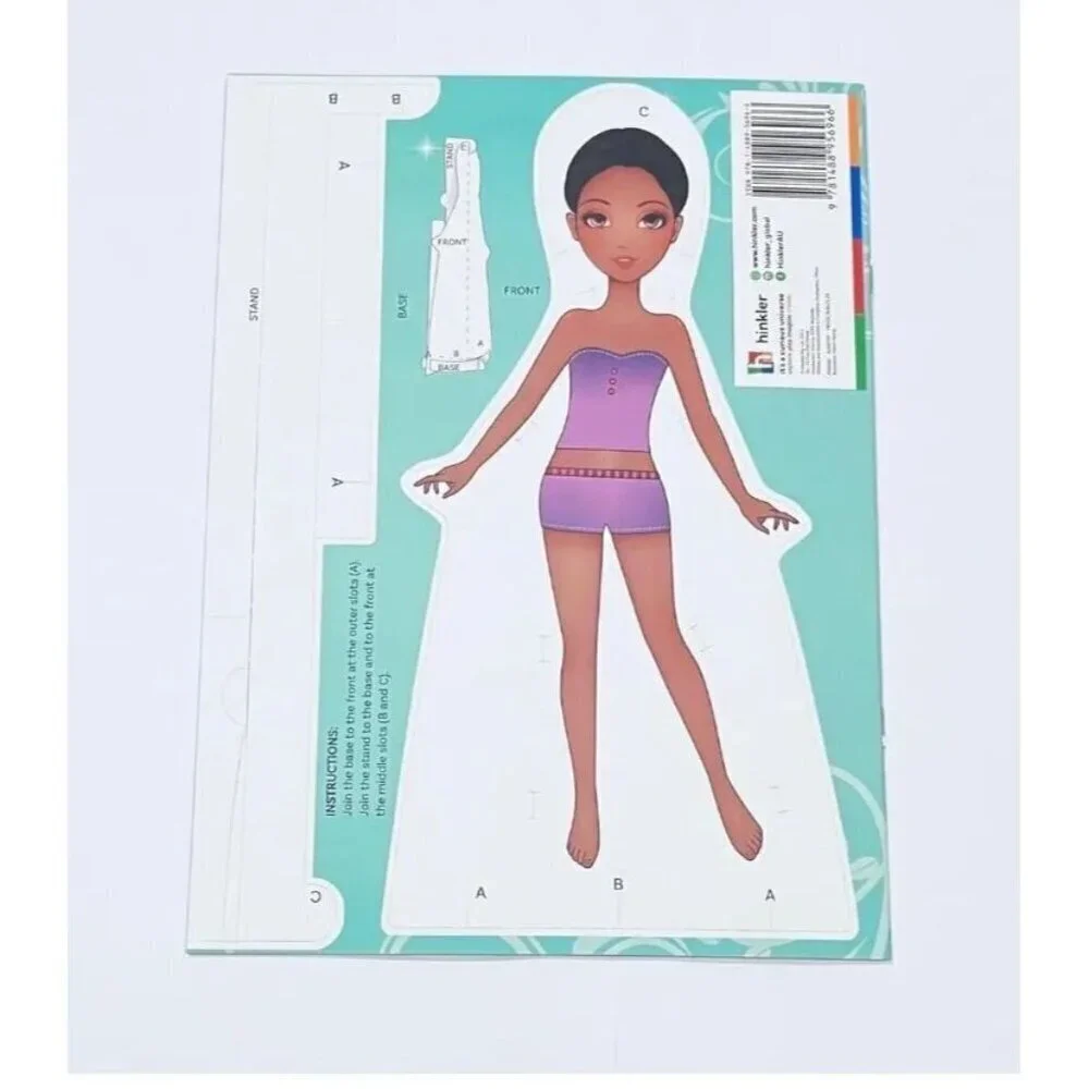 Dress Up Girls Paper Dolls Tami
